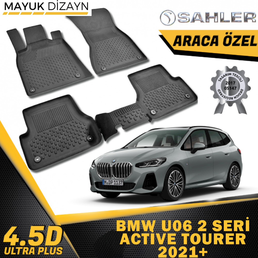 BMW U06 ACTİVE TOURER 2 Series (2021+) Sahler ELEGANT Seri Oto Paspas