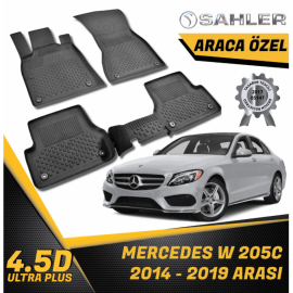  Mercedes W205 C200 C180 Havuzlu Paspas SAHLER 4.5D Paspas (2014-2019) -- MAYUK Dizayn --