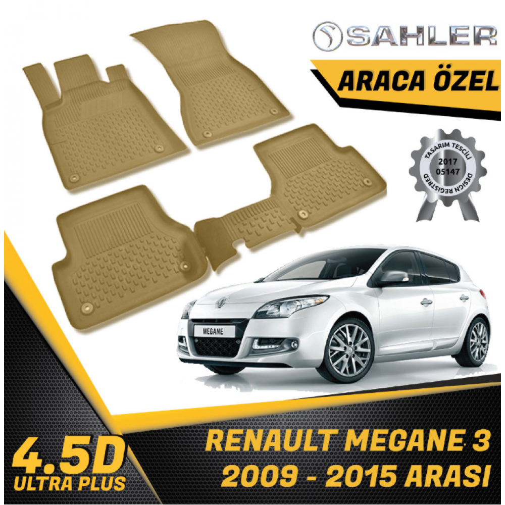  Renault Megane 3 Bej Paspas SAHLER 4.5D Paspas (2009-2015) -- MAYUK Dizayn --