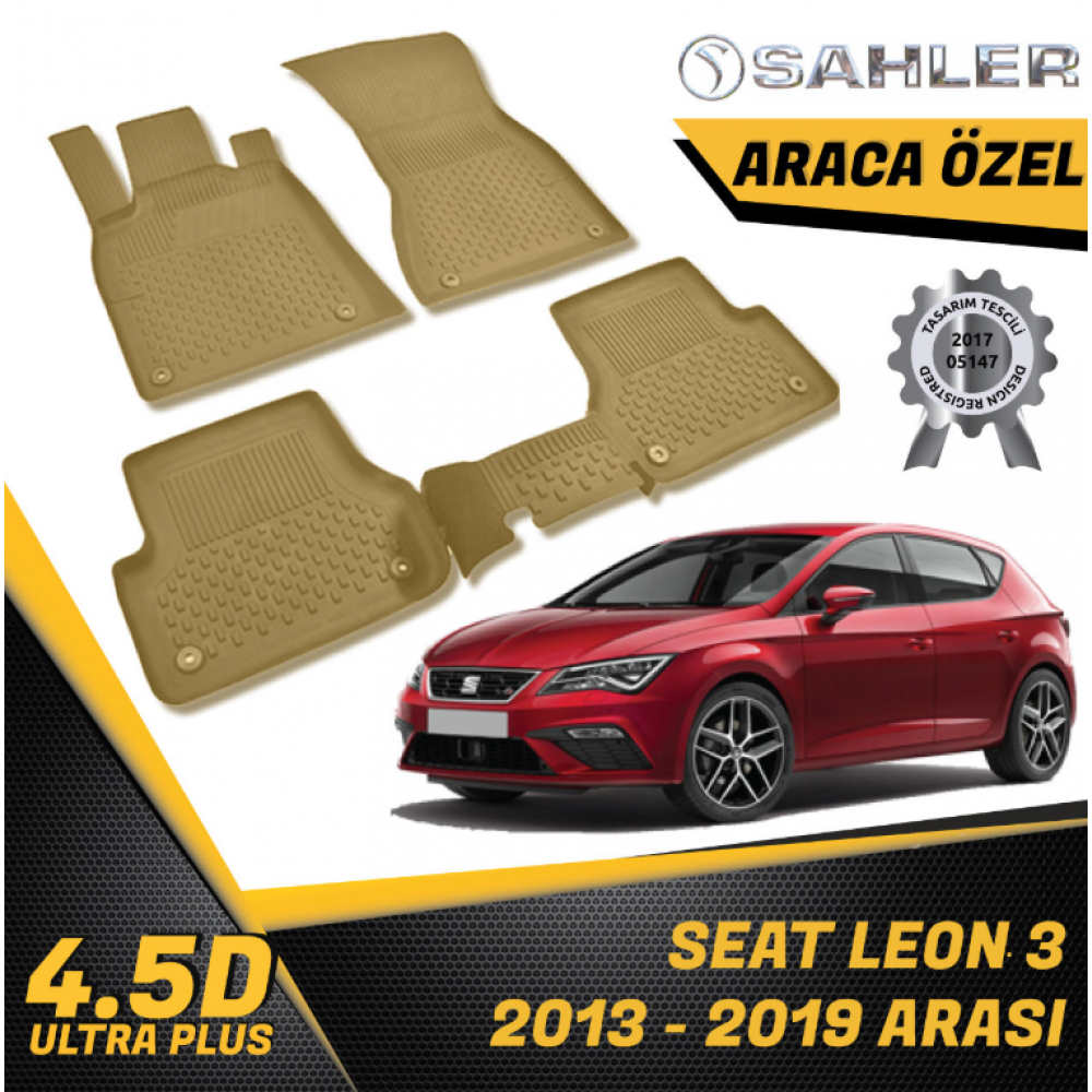  Seat Leon MK3 Bej Paspas SAHLER 4.5D Paspas (2013-2020) -- MAYUK Dizayn --