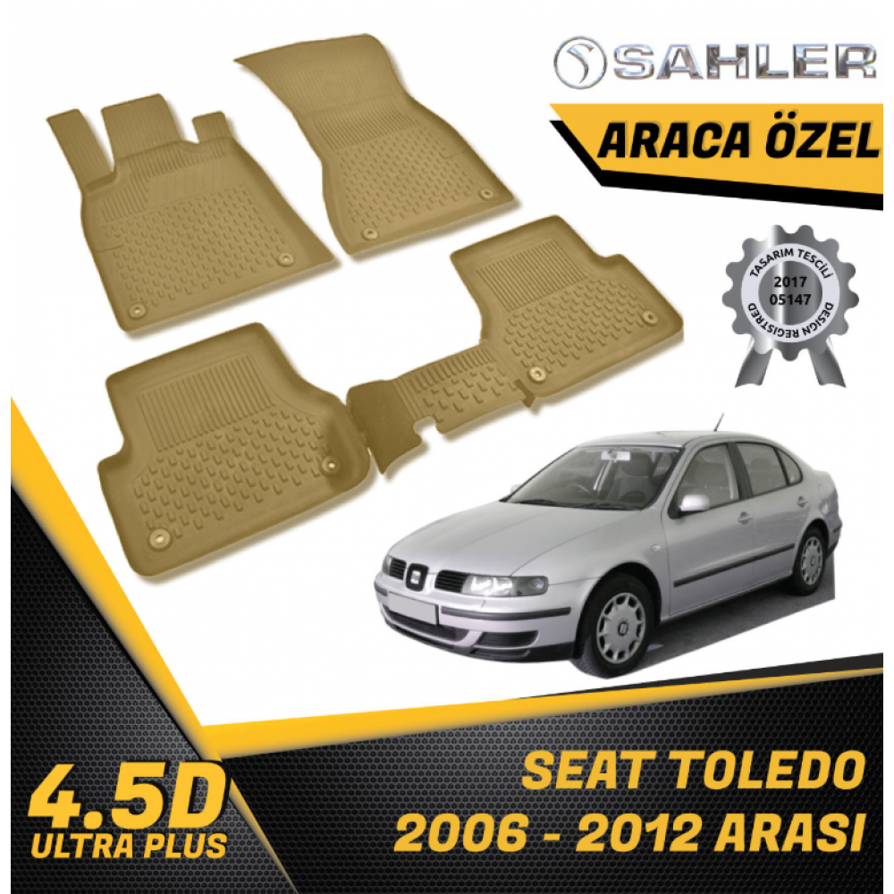  Seat Toledo Bej Paspas SAHLER 4.5D Paspas (2006-2012) -- MAYUK Dizayn --