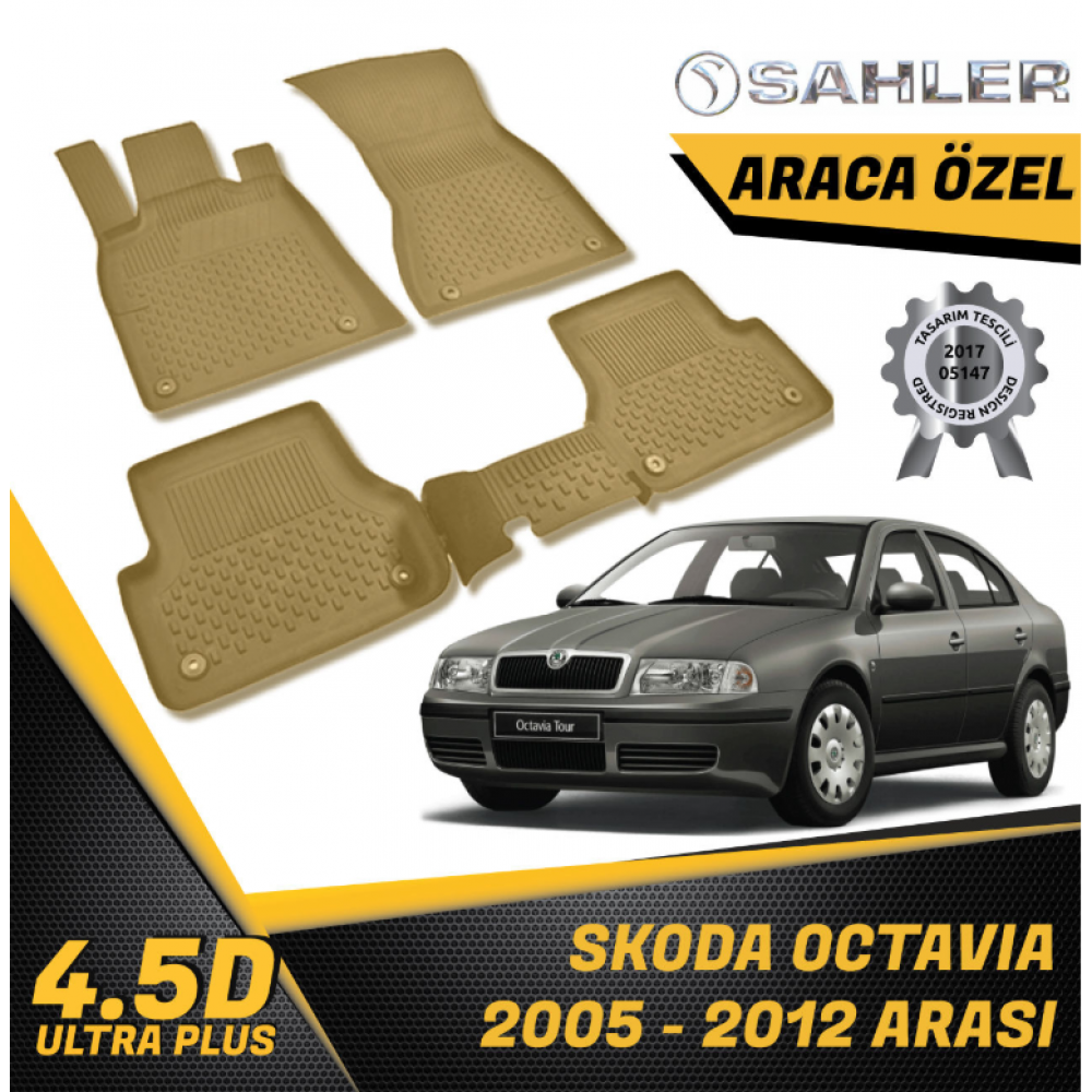  Skoda Octavia Bej Paspas SAHLER 4.5D Paspas (2005-2012) -- MAYUK Dizayn --