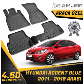  Hyundai Accent Blue Havuzlu Paspas SAHLER 4.5D Paspas (2011-2019) -- MAYUK Dizayn --