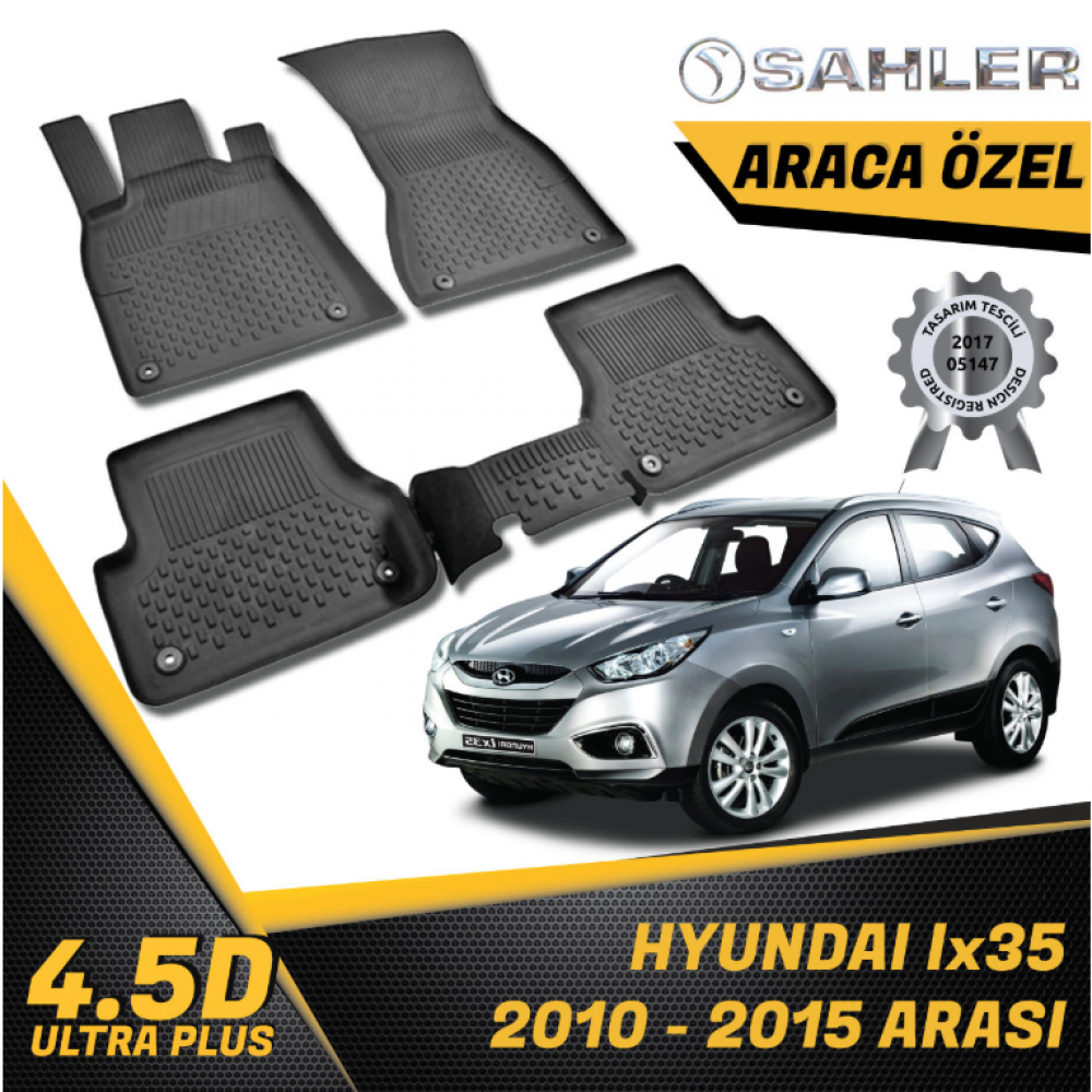  Hyundai iX35 Havuzlu Paspas SAHLER 4.5D Paspas (2010-2015) -- MAYUK Dizayn --