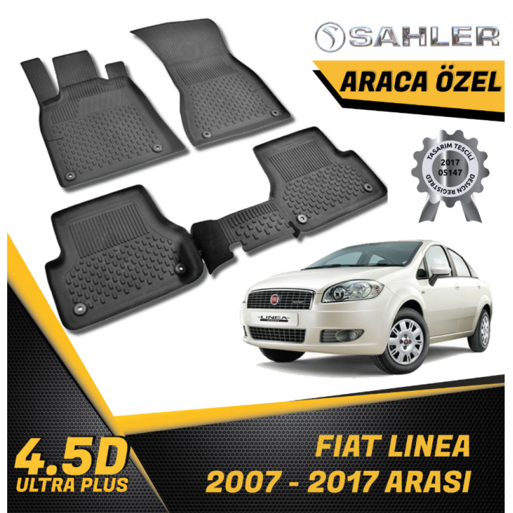  Fiat Linea Havuzlu Paspas SAHLER 4.5D Paspas (2007-) -- MAYUK Dizayn --