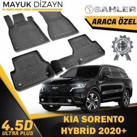 Kia Sorento Hybrid 2020+ Uyumlu Sahler Araca Özel 4.5D Havuzlu Oto Paspas -LUX SERİ