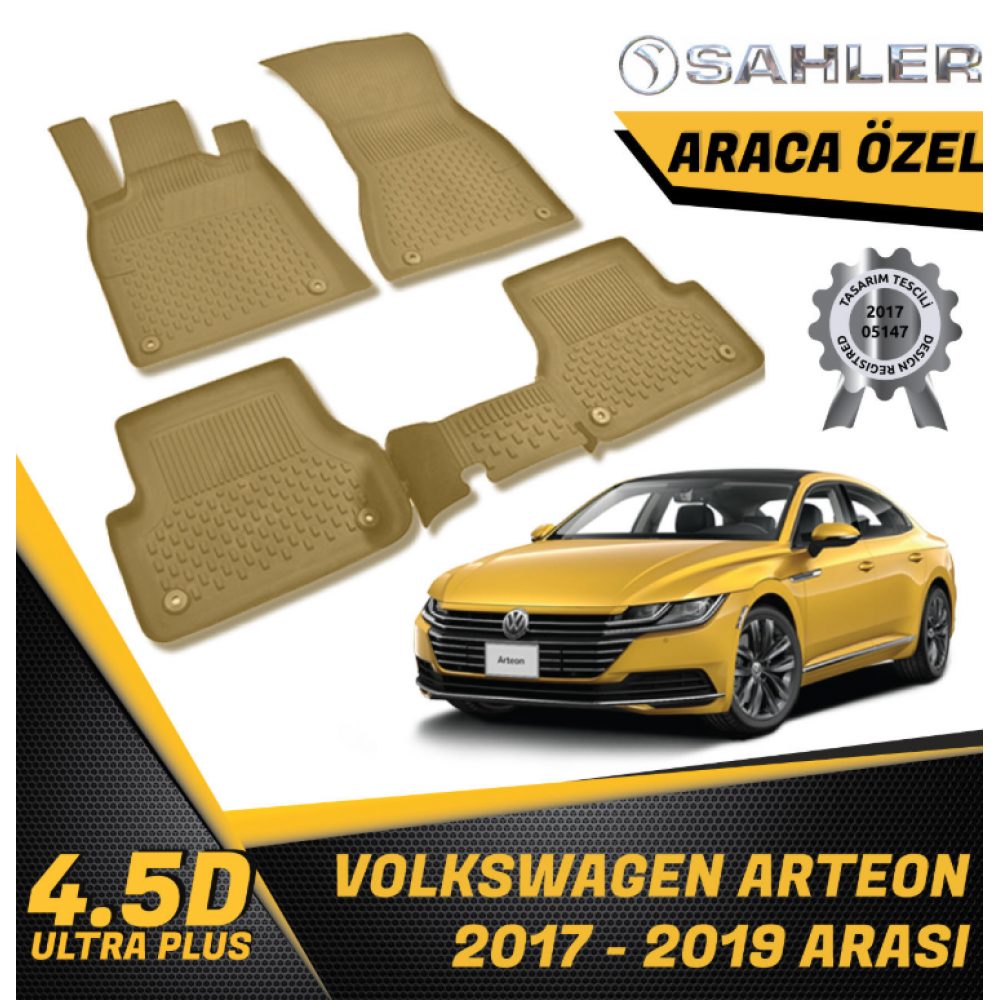  Volkswagen Arteon Bej SAHLER 4.5D Paspas (2017-) -- MAYUK Dizayn --