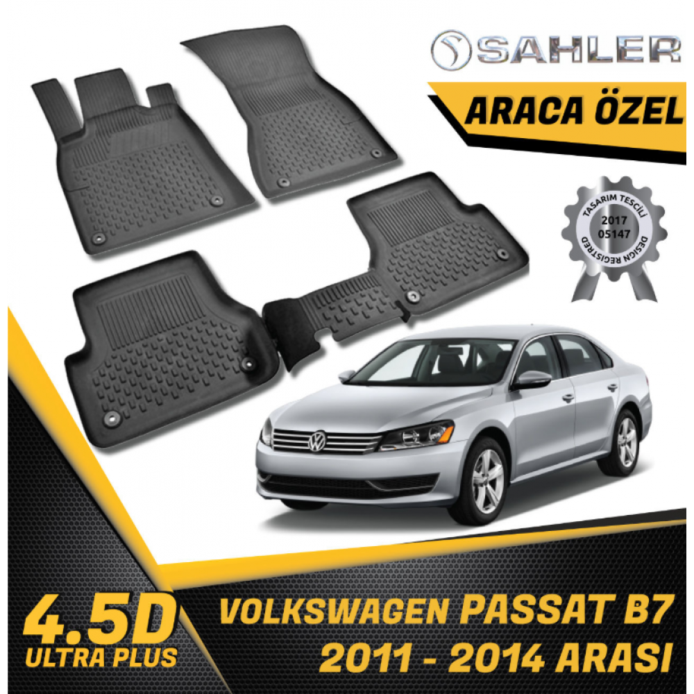  Volkswagen Passat B7 SAHLER 4.5D Paspas (2015-2019) -- MAYUK Dizayn --