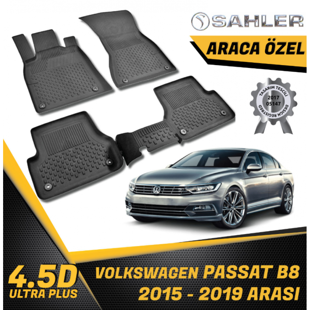  Volkswagen Passat B8 SAHLER 4.5D Paspas (2015-2019) -- MAYUK Dizayn --