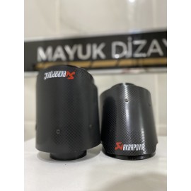 100MM TEKLİ İÇİ SİYAH AKRAPOVİÇ EGZOZ UCU