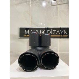 AKRAPOVİC 90mm İÇİ KROM Karbon Egzoz Ucu 1 ADET SAĞ-SOL SET