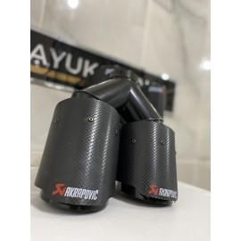 AKRAPOVİC 90MM ÇİFTLİ İÇİ SİYAH AKRAPOVİÇ EGZOZ UCU