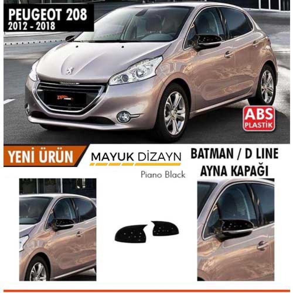 PEUGEOT 208 (2012-2018) BATMAN YARASA AYNA KAPAĞI