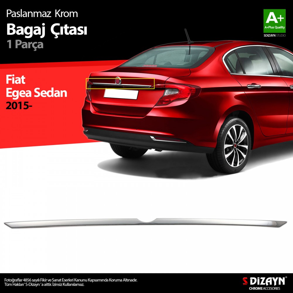 Fiat Egea SD Krom Bagaj Çıtası 2015-2020