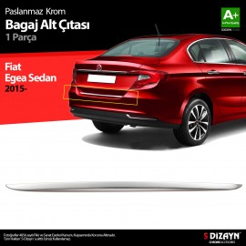 Fiat Egea SD Krom Bagaj Alt Çıtası 2015-2020