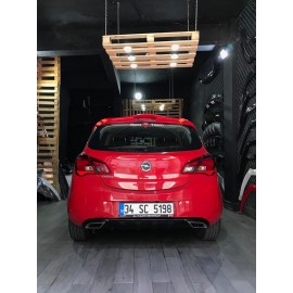 OPEL CORSA E SAHTE EGZOZ GÖRÜNÜMLÜ DİFÜZÖR (2014-2019) --MAYUK Dizayn--