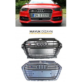 AUDİ A3 8V S3 Ön Panjur (2016-) --MAYUK Dizayn--