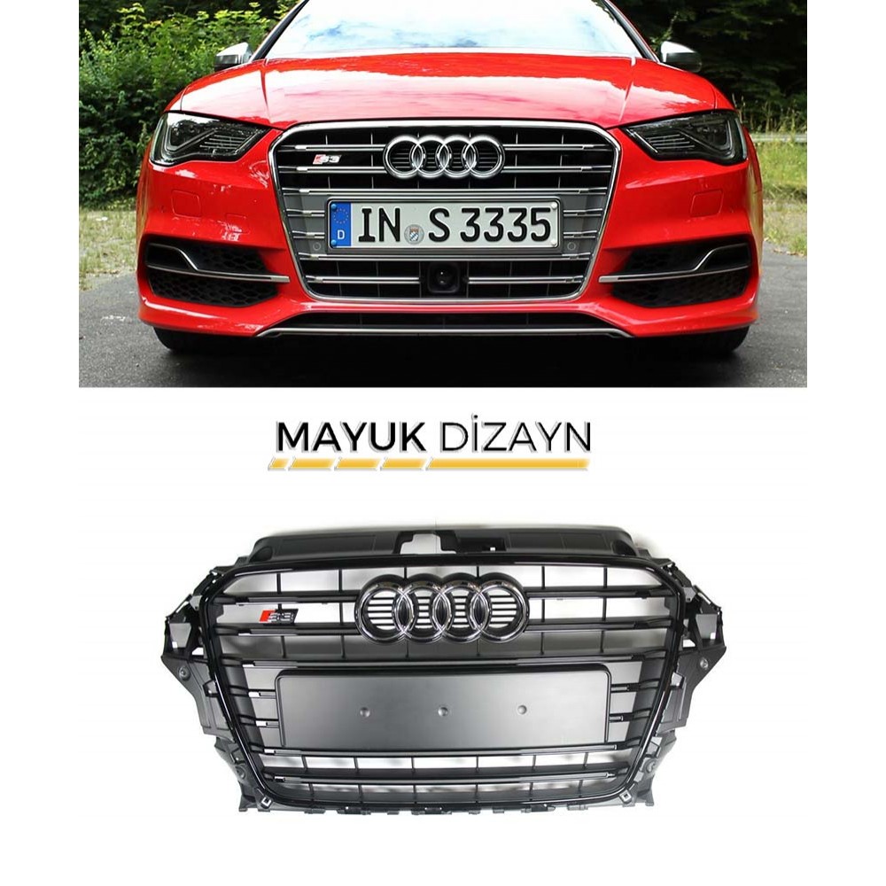 AUDİ A3 8V S3 Ön Panjur (2016-) --MAYUK Dizayn--