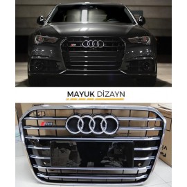 AUDİ A6 C7 S6 Ön Panjur 2012-2014 --MAYUK Dizayn--