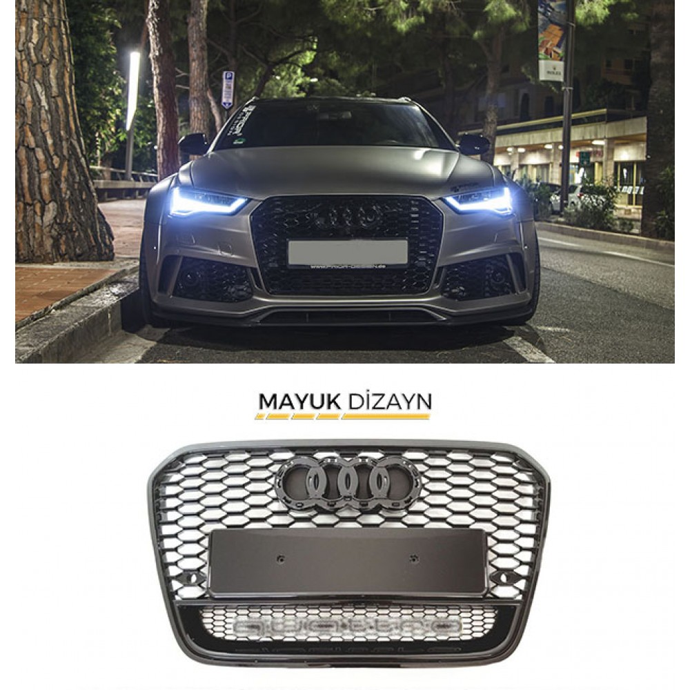 AUDİ A6 C7 RS6 FL Ön Panjur 2014-2017 --MAYUK Dizayn-- 