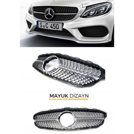 Mercedes W205 Diamond Ön Panjur (2014-) --MAYUK Dizayn--