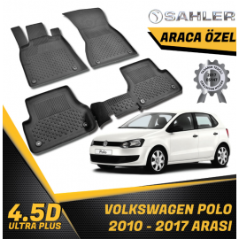 Volkswagen Polo  SAHLER 4D Havuzlu Paspas 2010-2017 -- MAYUK Dizayn --