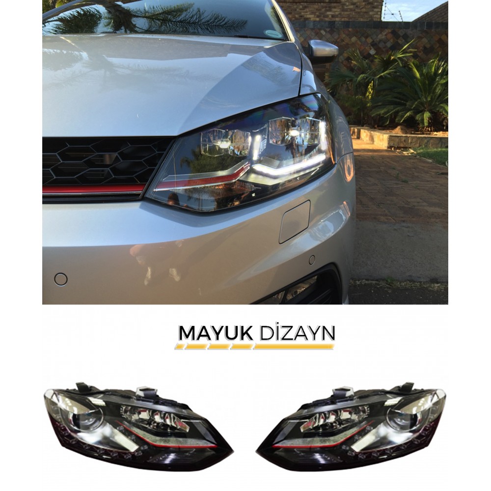 VW POLO 6R/6C GTİ Ledli Far 2010-2016 --MAYUK Dizayn--