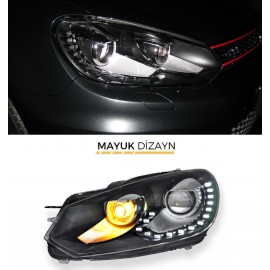 GOLF 6 R20 Ledli Far Seti 2009-2012 --MAYUK Dizayn--